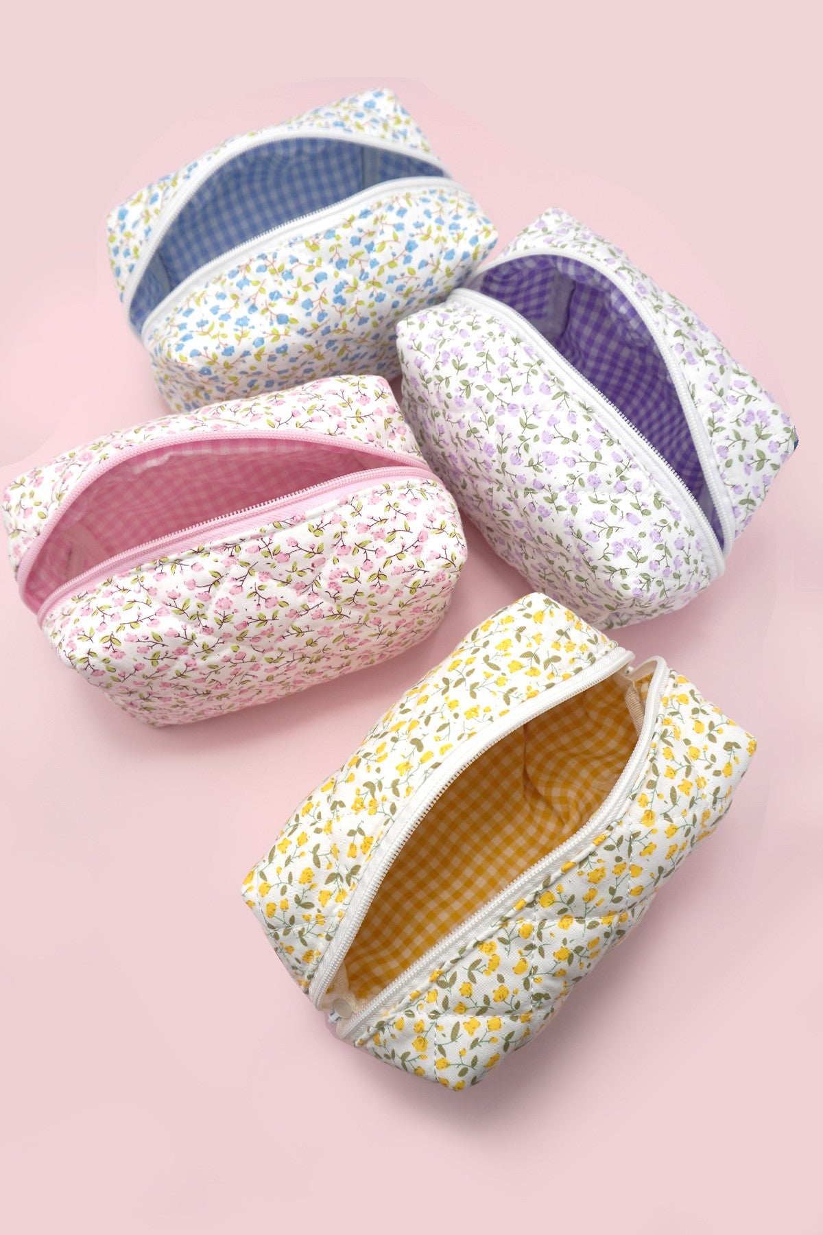 Quilted Cosmetic Pouch