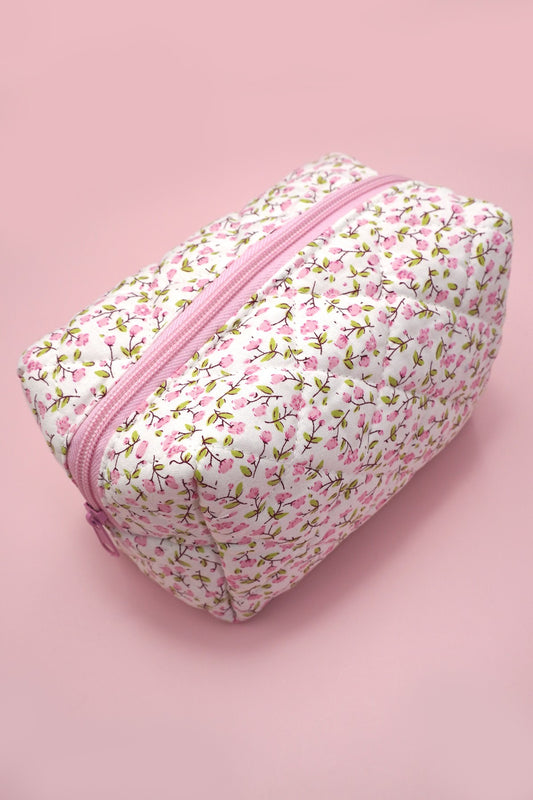 Quilted Cosmetic Pouch