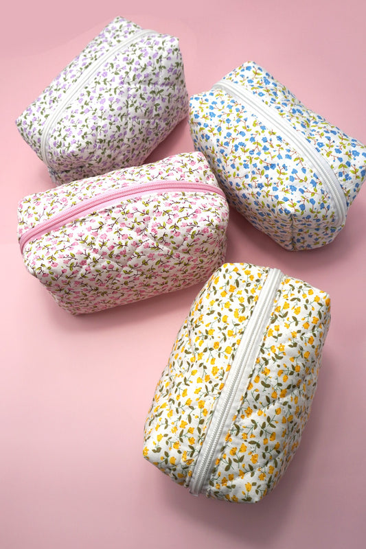 Quilted Cosmetic Pouch